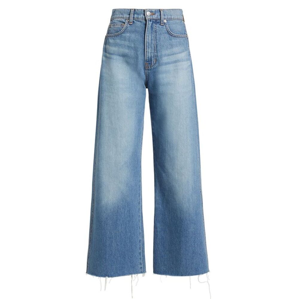 Veronica Beard Womens Taylor Cropped WIde-Leg Jeans 31 Enough Said - NWT